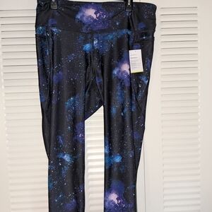 Old Navy Galaxy Print Leggings - Black and Blue